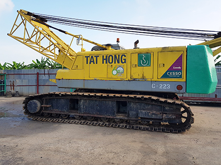 55 Ton Used HITACHI CX550 Crawler Crane